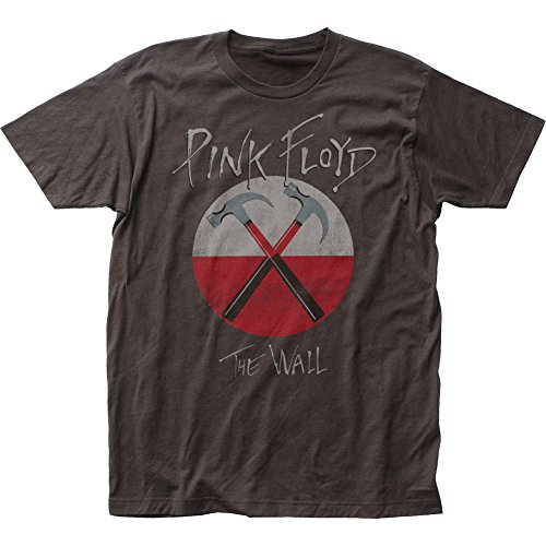 Pink Floyd - - Herren Distressed Hammers taillierten T-Shirts, Small, Coal von Pink Floyd