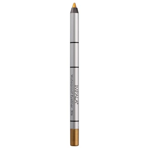 IMPALA | Wasserdichter cremiger Eyeliner Gold 306 | Präziser Strich oder rauchiger Effekt | Dichte, cremige Textur, leicht aufzutragen | Intensive, lang anhaltende und wasserfeste Farbe von IMPALA