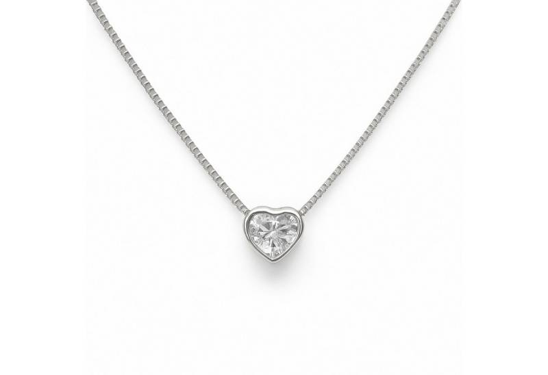 Impala Herzkette Kette „Querida“ – 925 Silber rhodiniert mit Herzanhänger von Impala