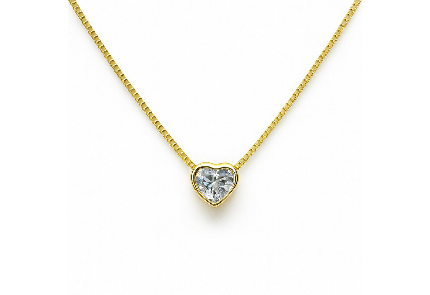 Impala Herzkette Kette „Querida“ vergoldet – 925 Silber & Herzanhänger von Impala