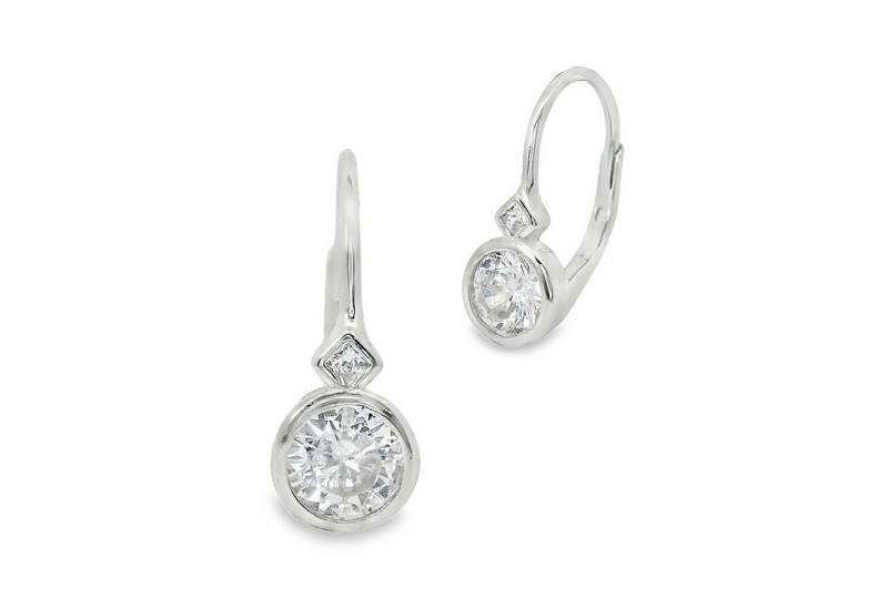 Impala Paar Ohrhänger Withney aus 925 Silber mit Zirkonia, 925 Sterling Silber rhodiniert von Impala