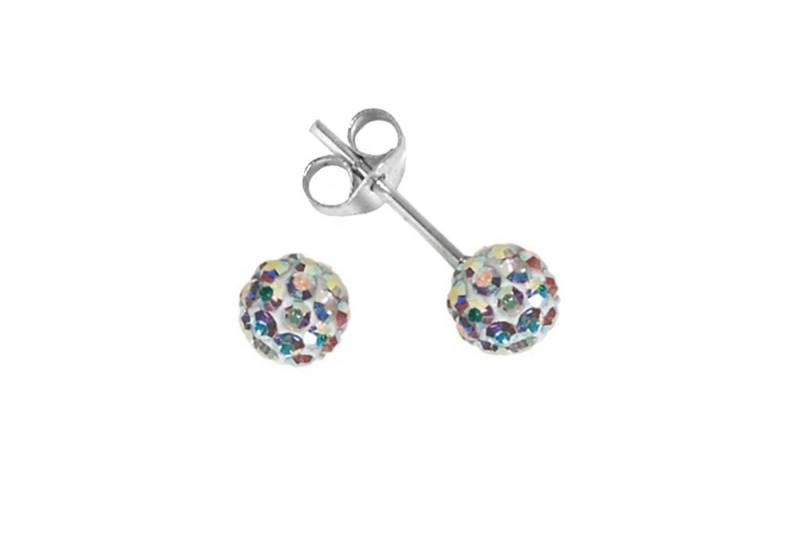 Impala Paar Ohrstecker Bonnie 5 mm mit Kristallsteinen von Preciosa, Silberschmuck für Damen mit Kristallsteinen Impala Paar Ohrstecker Bonnie 5 mm mit Kristallsteinen von Preciosa, Silberschmuck für Damen mit Kristallsteinen von Impala