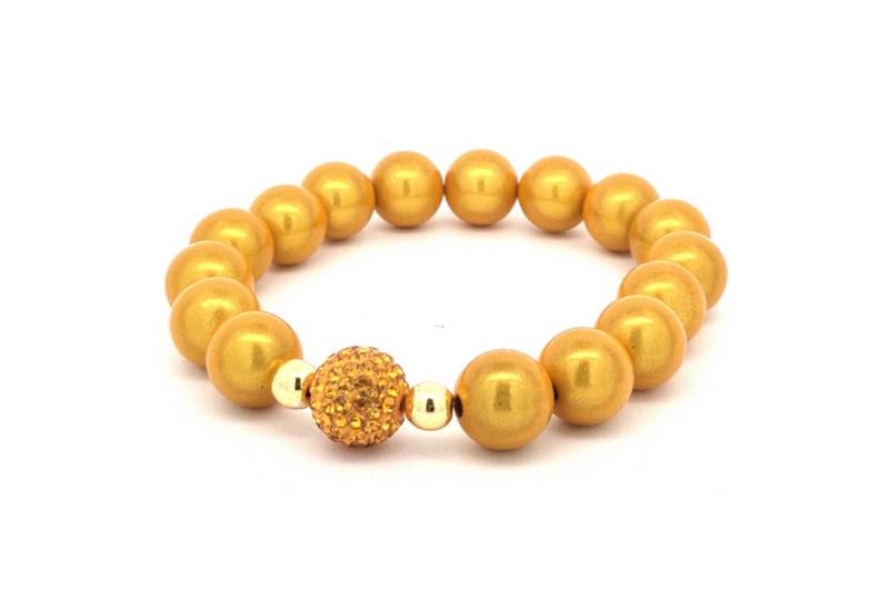 Impala Perlenarmband Funky, 3D Perlenarmband mit Glitzerkugel von Impala