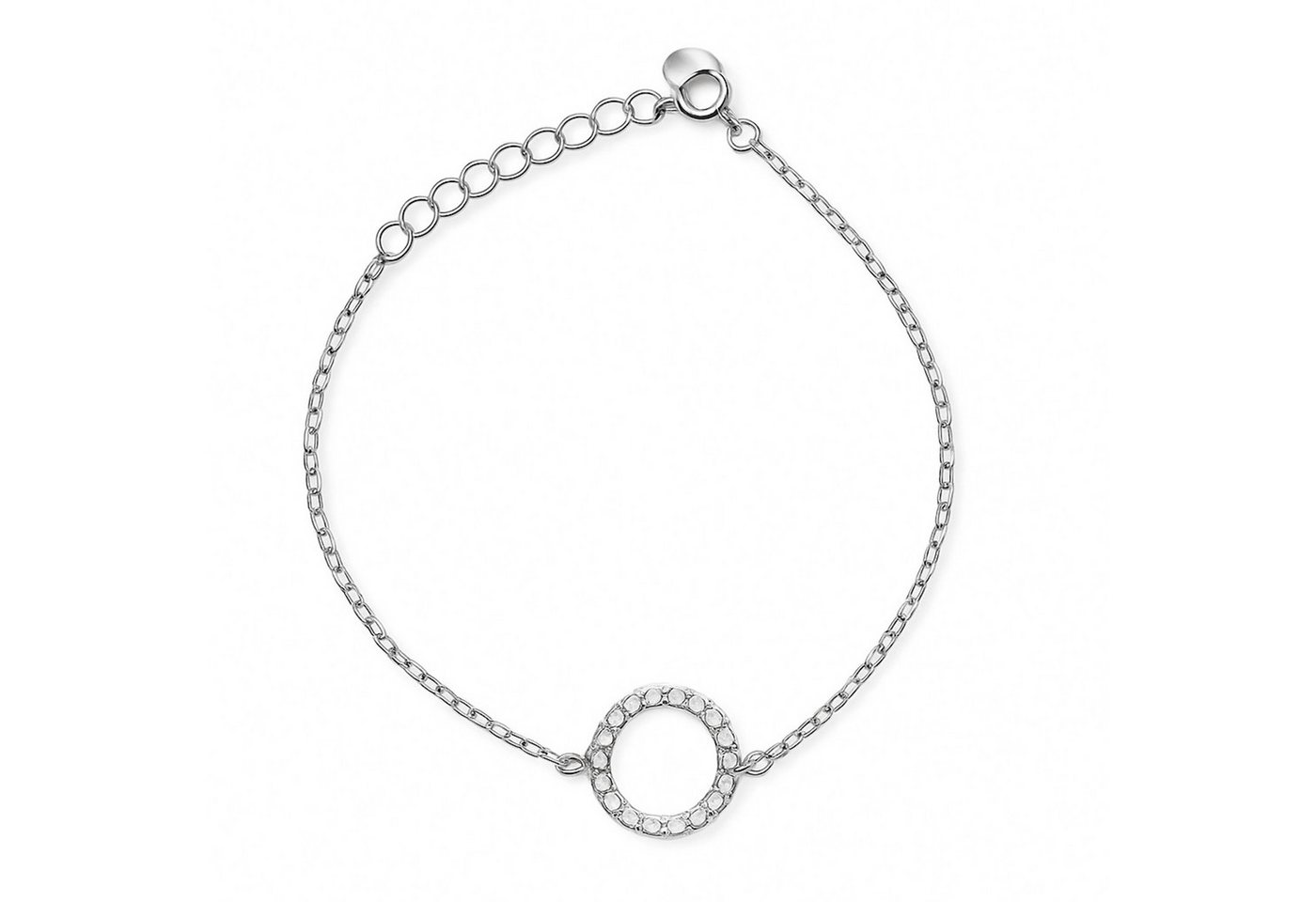 Impala Silberarmband Tyra mit Zirkonia-Kreis, 16+3 cm von Impala