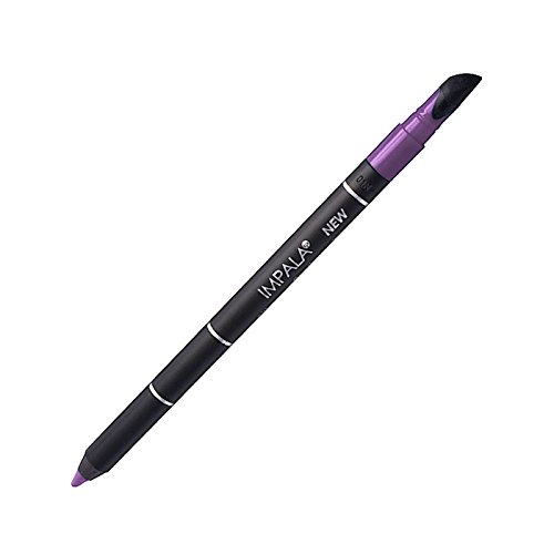 Impala - Wasserfester Gel-Eyeliner mit Silikon | Definierte Linie oder Verschwommener Effekt | Cremig Weiche Textur | Intensive, Lang Haltende und Wasserfeste Farbe | 22 Metallisch Violett von IMPALA
