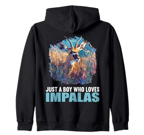 Just a Boy who Loves Impalas Impala Kapuzenjacke von Impalas Impala Tier Shop
