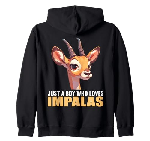Just a Boy who Loves Impalas Impala Kapuzenjacke von Impalas Impala Tier Shop