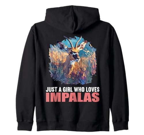 Just a Girl who Loves Impalas Impala Kapuzenjacke Just a Girl who Loves Impalas Impala Kapuzenjacke von Impalas Impala Tier Shop