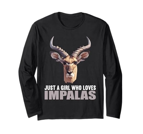 Just a Girl who Loves Impalas Impala Langarmshirt Just a Girl who Loves Impalas Impala Langarmshirt von Impalas Impala Tier Shop