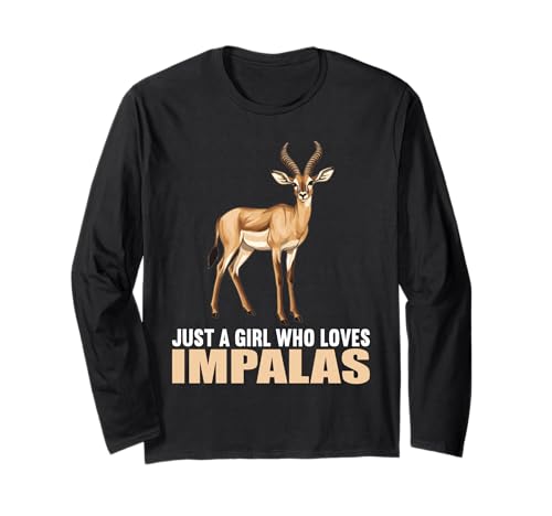 Just a Girl who Loves Impalas Impala Langarmshirt Just a Girl who Loves Impalas Impala Langarmshirt von Impalas Impala Tier Shop