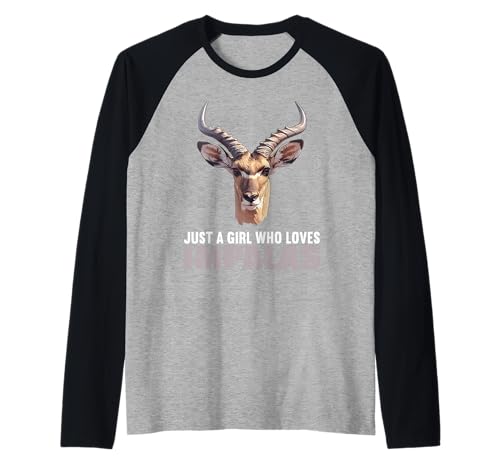 Just a Girl who Loves Impalas Impala Raglan Just a Girl who Loves Impalas Impala Raglan von Impalas Impala Tier Shop