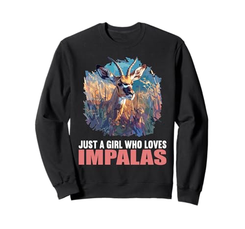 Just a Girl who Loves Impalas Impala Sweatshirt Just a Girl who Loves Impalas Impala Sweatshirt von Impalas Impala Tier Shop