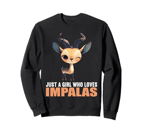 Just a Girl who Loves Impalas Impala Sweatshirt Just a Girl who Loves Impalas Impala Sweatshirt von Impalas Impala Tier Shop
