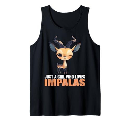 Just a Girl who Loves Impalas Impala Tank Top Just a Girl who Loves Impalas Impala Tank Top von Impalas Impala Tier Shop
