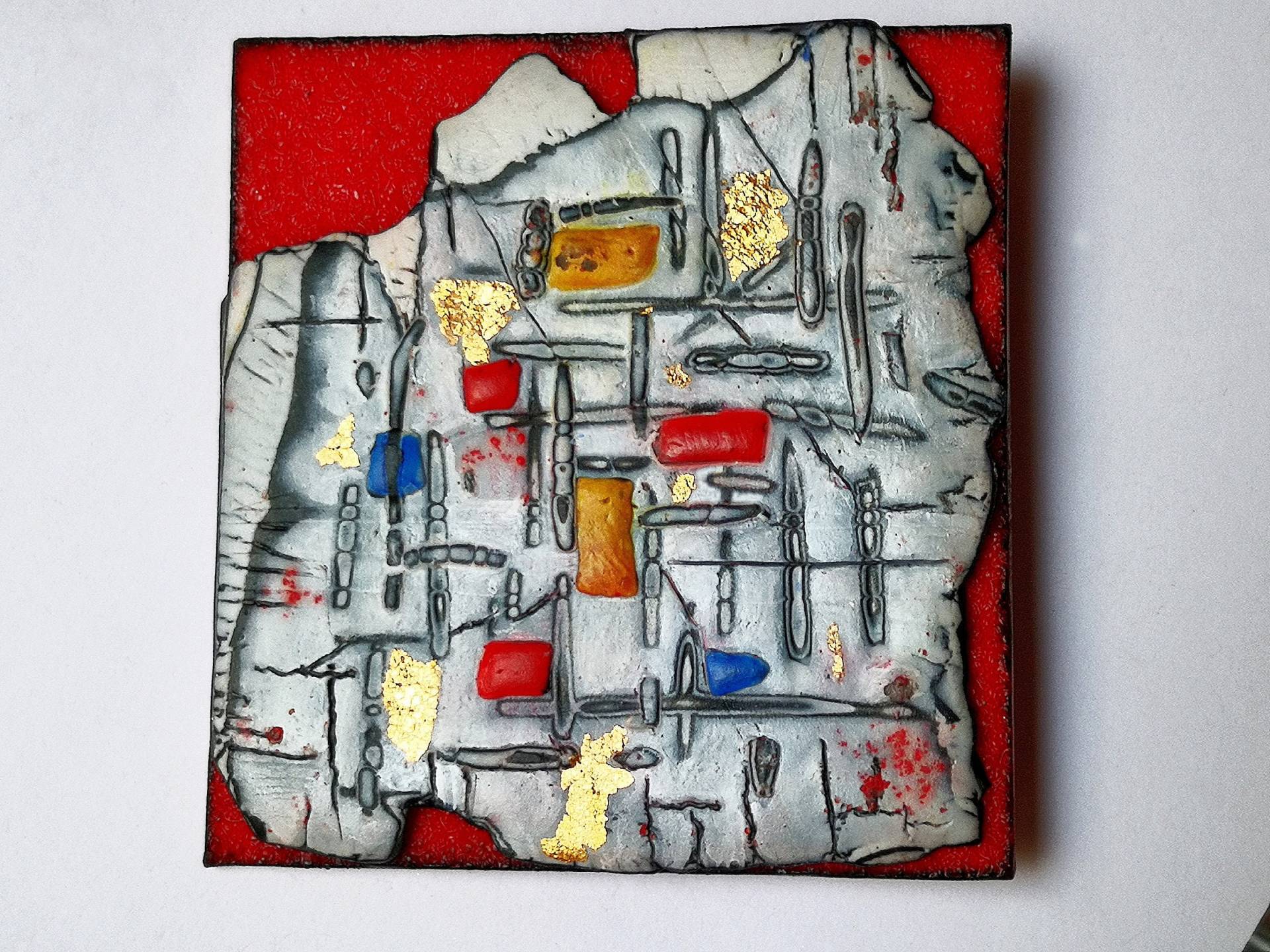 Anhänger Und Brosche, "Metropolis", Fimo, Einzigartig, Handgefertigt, Originelles Design Anhänger Und Brosche, "Metropolis", Fimo, Einzigartig, Handgefertigt, Originelles Design von ImpastArte