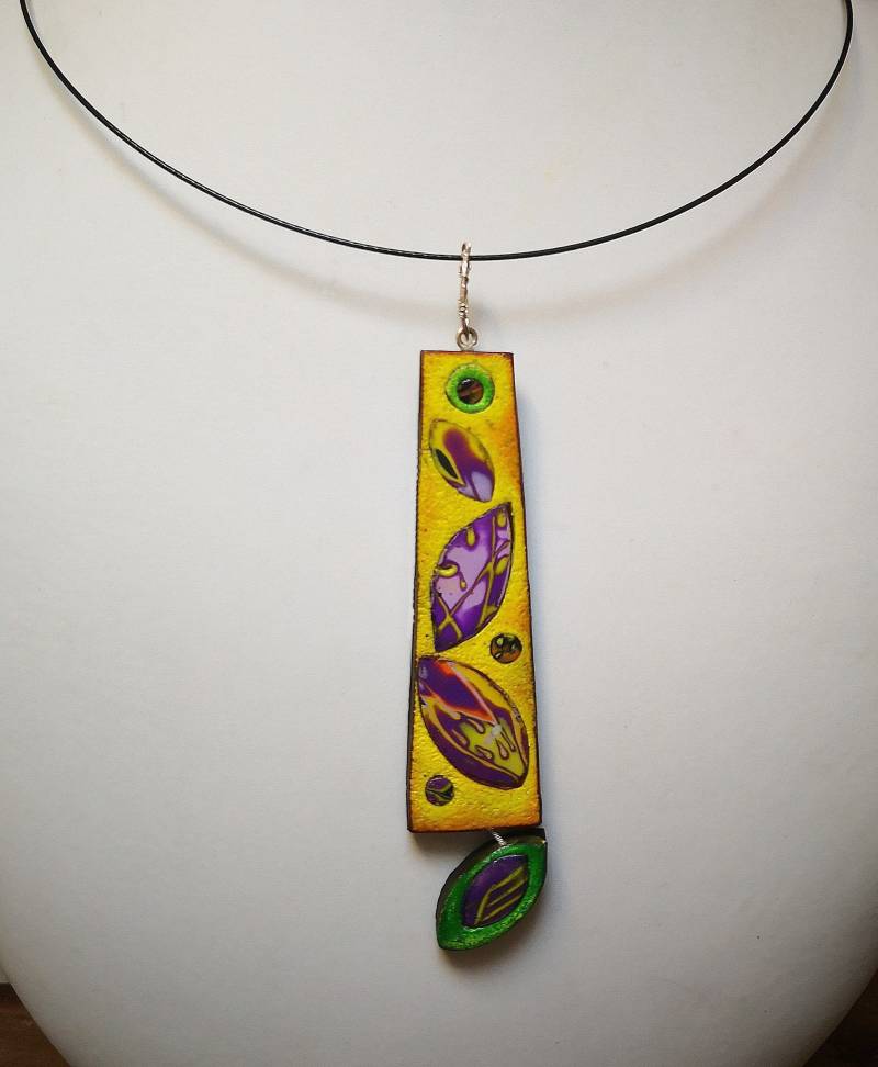 Fimo-Anhänger, Mokume, Einzelstück, Handgefertigt, Originelles Design, Draht Fimo-Anhänger, Mokume, Einzelstück, Handgefertigt, Originelles Design, Draht von ImpastArte