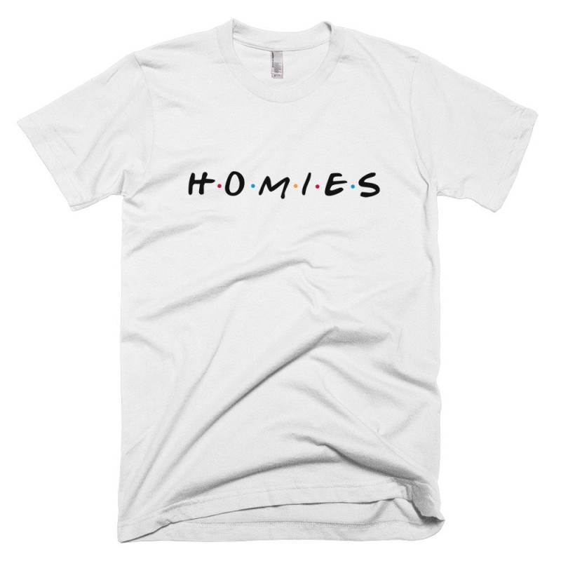 Homies 90Er Freunde Fernsehen Tv-Kurzarm T-Shirt Homies 90Er Freunde Fernsehen Tv-Kurzarm T-Shirt von ImpastaCreative