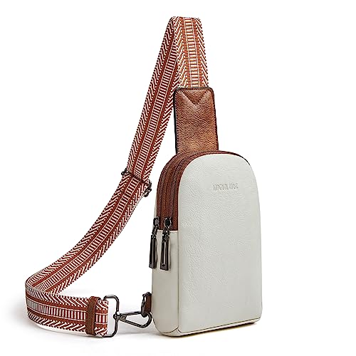 Imperial HORSE Kleine Crossbody-Taschen für Damen, Schultertasche für Damen, Crossbody, Bauchtaschen, Gürtel, Brusttasche, Hüfttaschen für Damen und Herren, zum Einkaufen und Reisen, 5-1 beige von Imperial HORSE