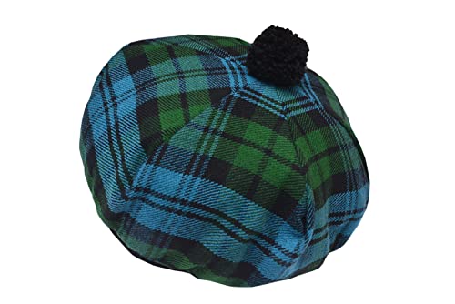 Schottische traditionelle Tam o' Shatner Acrylwolle Tammy Hut Pom Pom One Size Verschiedene Tartans Barett Balmoral Flache Kilthaube Jimmy Hüte Flat Cap, Ancient Campbell Tartan, L/XL Schottische traditionelle Tam o' Shatner Acrylwolle Tammy Hut Pom Pom One Size Verschiedene Tartans Barett Balmoral Flache Kilthaube Jimmy Hüte Flat Cap, Ancient Campbell Tartan, L/XL von Imperial Kilt Products
