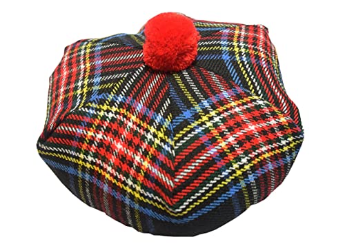 Scottish Traditional Tam o' Shatner Acryl Wolle Tammy Hut Pom Pom One Size Various Tartans Barett Balmoral Flat Kilt Bonnet Jimmy Hats Flat Cap, Schwarz Stewart Tartan, L/XL Scottish Traditional Tam o' Shatner Acryl Wolle Tammy Hut Pom Pom One Size Various Tartans Barett Balmoral Flat Kilt Bonnet Jimmy Hats Flat Cap, Schwarz Stewart Tartan, L/XL von Imperial Kilt Products