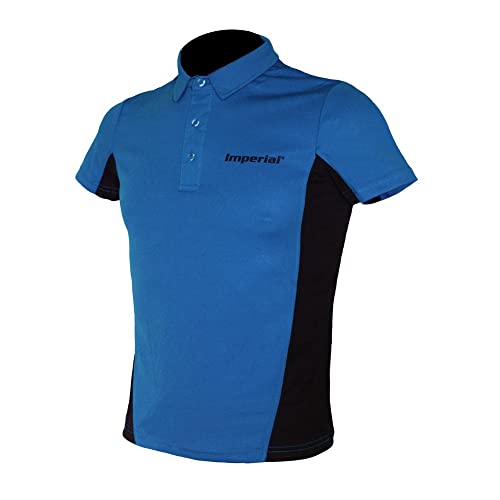 Imperial Shirt F-6 (blau/schwarz - M) | - Funktionsfaser Tischtennis Shirt | Tischtennis Trikot | Tischtennis Hemd | TT-Spezial - Schütt Tischtennis von Imperial