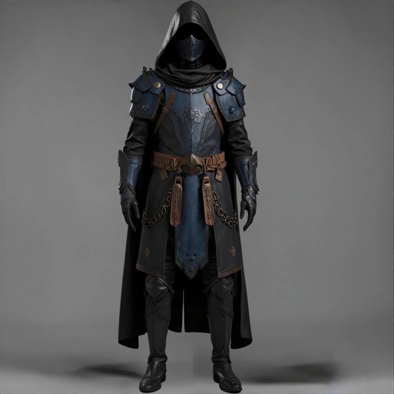 Hooded Cosplay Leather Armor Coat & Cloak - Handmade Medieval Costume Outfit With Tactical Details Hooded Cosplay Leather Armor Coat & Cloak - Handmade Medieval Costume Outfit With Tactical Details von ImperialSkin