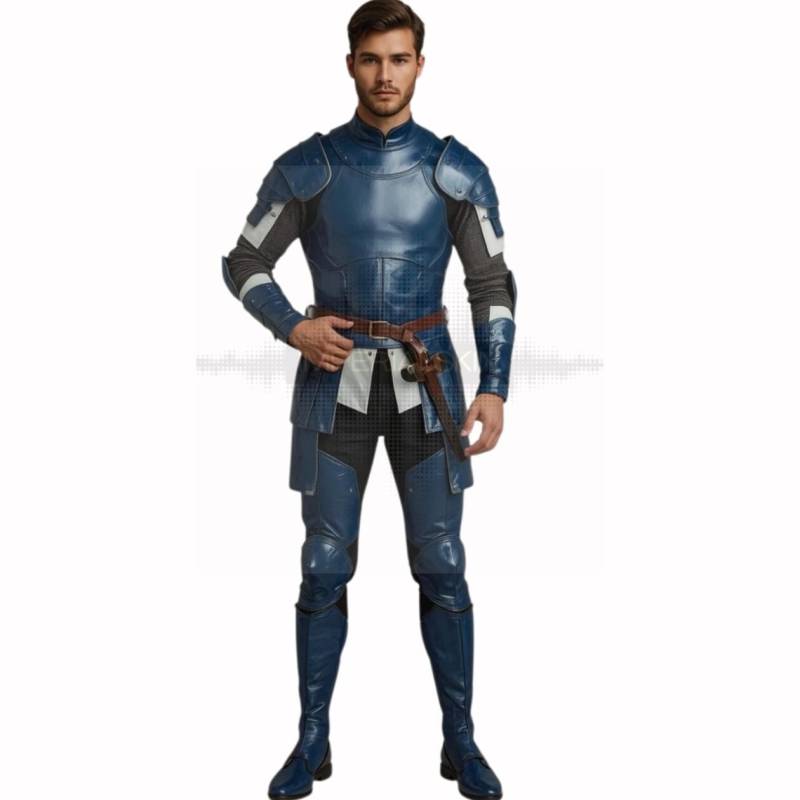 Premium Cosplay Blue Leather Armor Suit - Handcrafted Costume - Futuristic Tailored Armor - Stylish von ImperialSkin