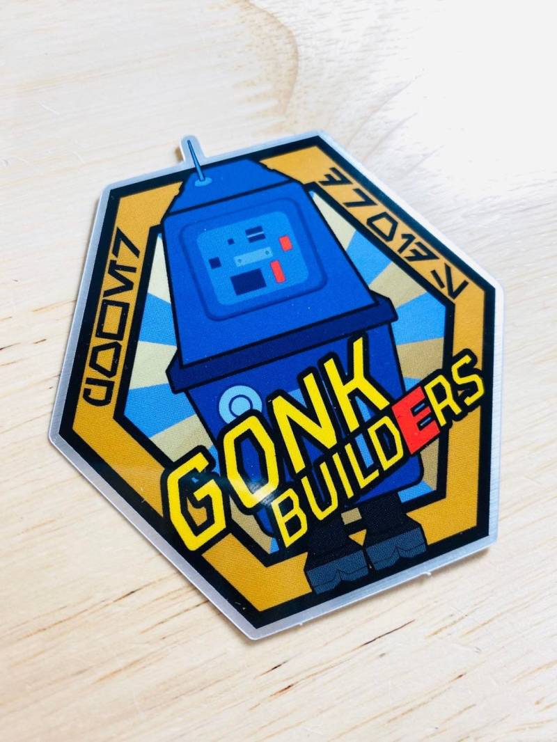 Space Container Erbauer Sticker von ImperialTechShopUS
