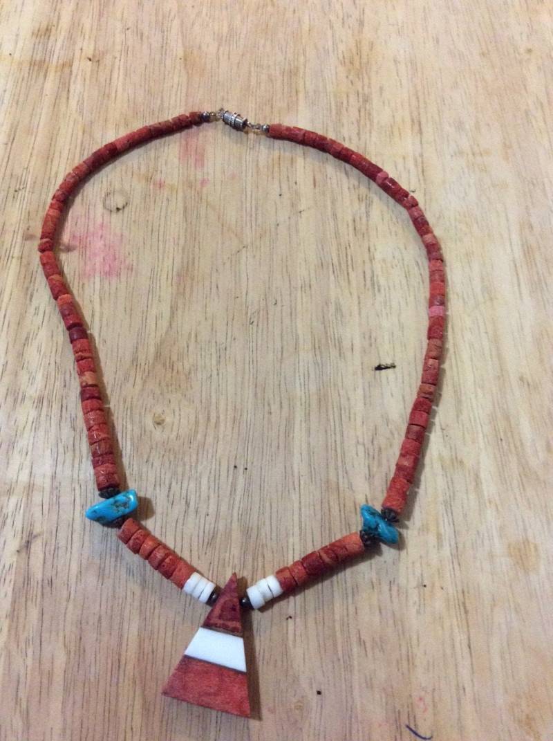 Koralle Und Türkis Halskette von ImpishCreations