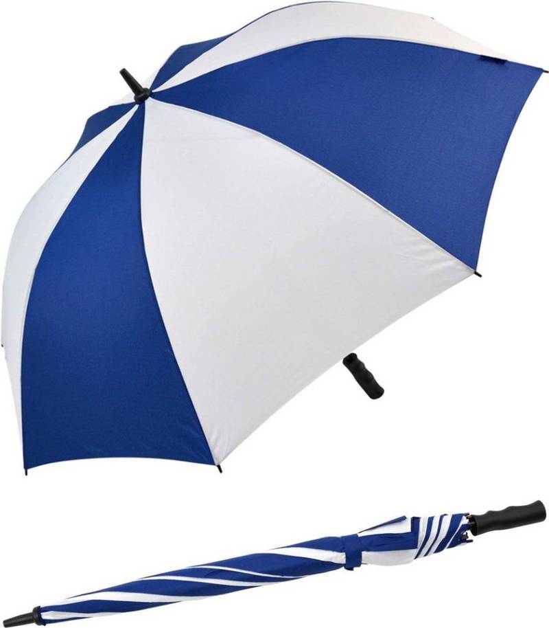 Impliva Stockregenschirm Falcone® XXL Regenschirm Automatik Fiberglas, groß, leicht und zweifarbig von Impliva