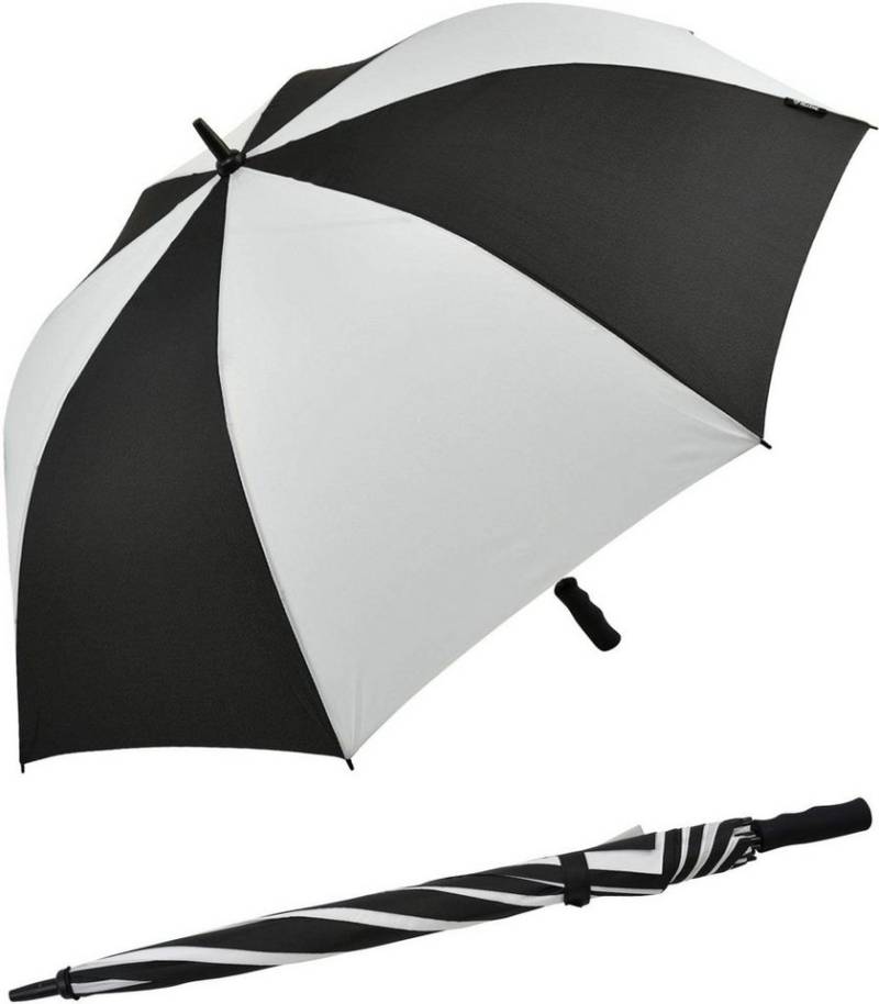 Impliva Stockregenschirm Falcone® XXL Regenschirm Automatik Fiberglas, groß, leicht und zweifarbig von Impliva