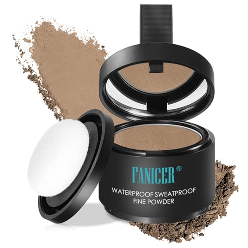 Haaransatz Puder,Füllpulver für die Haarwurzeln,Unsichtbare Puder zur Abdeckung des Haaransatzes,Ansatzpuder mit Spiegel & Schwamm,für Frauen und Männer geeignet(Tiefer Kaffee 02) von Impoditiongs