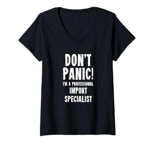 Damen Importspezialist T-Shirt mit V-Ausschnitt Damen Importspezialist T-Shirt mit V-Ausschnitt von Import and Trade Department T-Shirts & Gifts