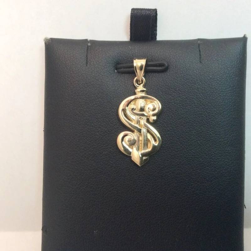 10K Gelb Echtes Gold Dollar Anhänger Geld Charm 1.60 Gramm von ImpressedJewelry1