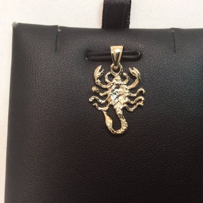 10K Solid Gelb Echt Gold Skorpion Anhänger Sternzeichen Charme 1.40Gr von ImpressedJewelry1