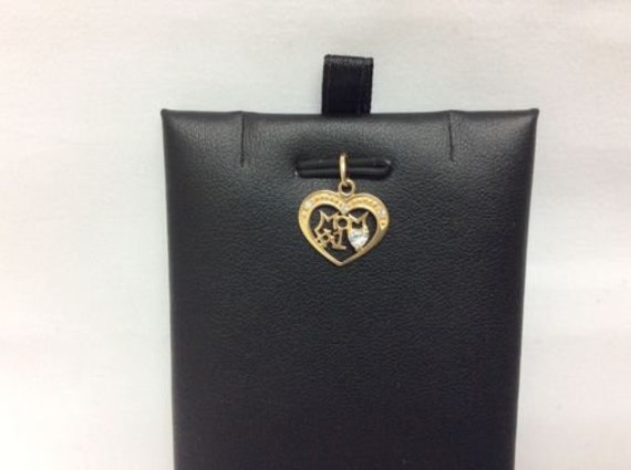 14K Gelb Echtgold Massiv #1 Mom Herzmutter Cz Anhänger Charm .60Grams von ImpressedJewelry1