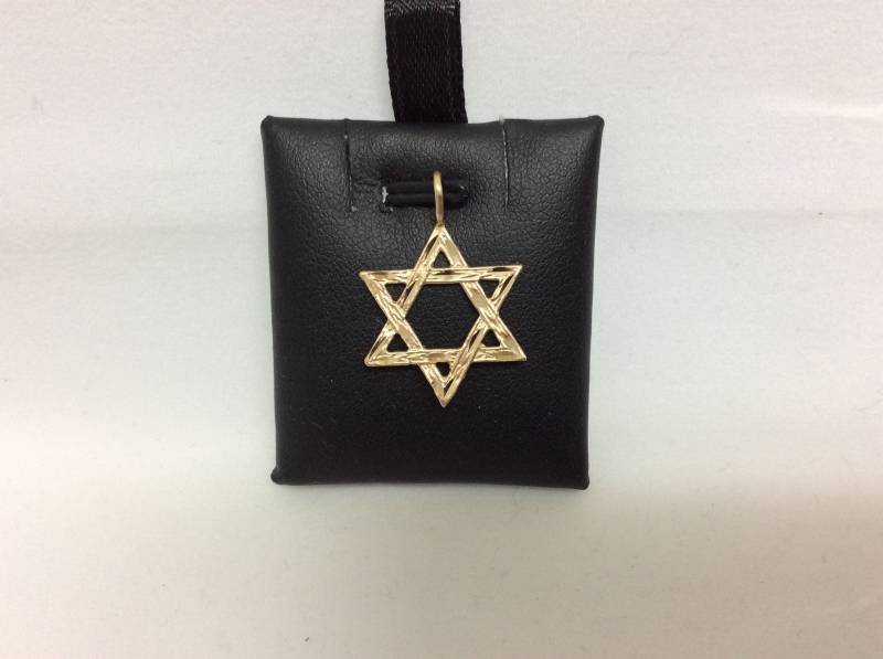 Herren Damen 14K Gelb Echt Gold Davidstern Charm Anhänger Medium .9Gramm von ImpressedJewelry1