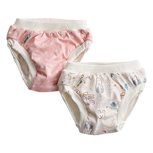 Imsevimse Trainerhosen, Pink Dots/White Teddy, Größe XL, 2er Pack von Imsevimse