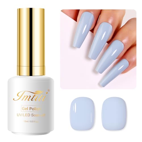 Imtiti Blau UV Nagellack, 15ML Baby Blau UV Gel Nagellack Soak Off Led Gel Nail Polish Frühling Sommer DIY Nagel Kunst Starter Maniküre Salon Imtiti Blau UV Nagellack, 15ML Baby Blau UV Gel Nagellack Soak Off Led Gel Nail Polish Frühling Sommer DIY Nagel Kunst Starter Maniküre Salon von Imtiti