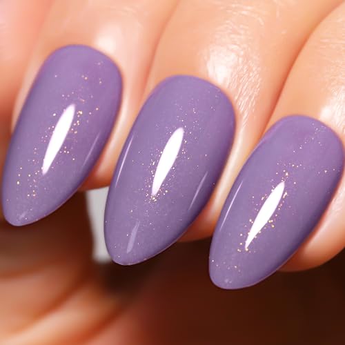 Imtiti Glitter Gel Nagellack, 15ML Nackt Violett Schimmernder UV LED Polish für DIY Nail Art, Maniküre Salon Kit für Frauen Mädchen von Imtiti