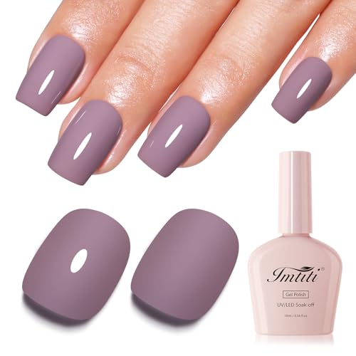 Imtiti 10Ml Grau-Lilaes Gel Nagellack Langanhaltend Ablösbar UV-LED Herbst Salon Qualität DIY Für Zu Hause Geschenk Für Frauen von Imtiti