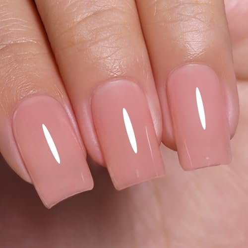 Imtiti Jelly UV Nagellack, Korallen Pfirsich Transparent UV Gel Nagellack Frühling Sommer Gelee Gel Nail Polish Soak Off Led DIY Nagel Kunst Starter Maniküre Salon 10ML von Imtiti