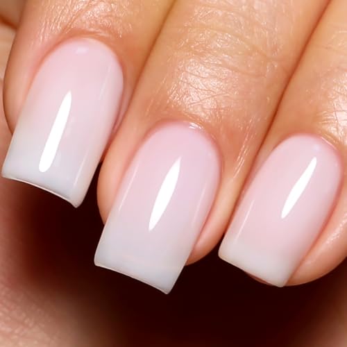 Imtiti Milchig Weiß Gel Nagellack, 10ml Neutraler Jelly UV Nagellack Gel Nail Polish DIY Gellack Nageldesign Starter Maniküre Salon Set für Frauen & Mädchen von Imtiti