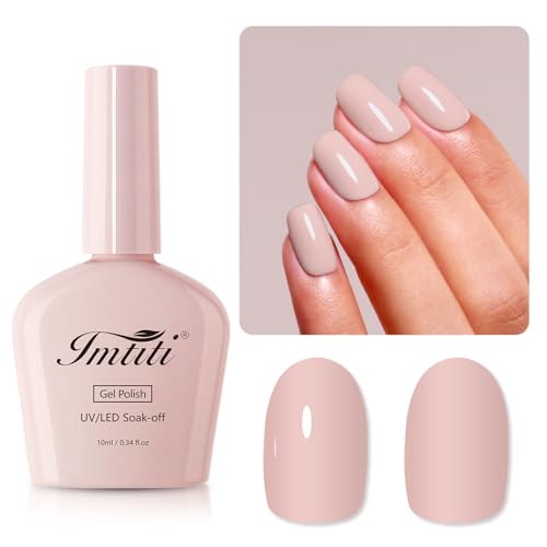 Imtiti Nackt UV Nagellack, 10ML Nackt UV Gel Nagellack Soak Off Led Gel Nail Polish Herbst Winter DIY Nagel Kunst Starter Maniküre Salon Gellack Kit von Imtiti