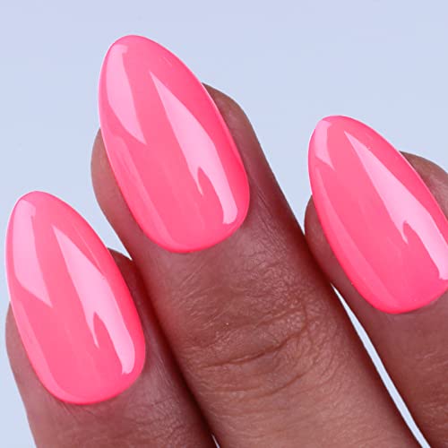 Imtiti Neon UV Nagellack, 1 Pcs 15 ML Neon Rosa Gel Lack Soak Off LED UV Nagel Lack Frühling Sommer Gel Nagellack DIY Nagel Kunst Starter Maniküre Salon Kit für Frauen Mädchen von Imtiti