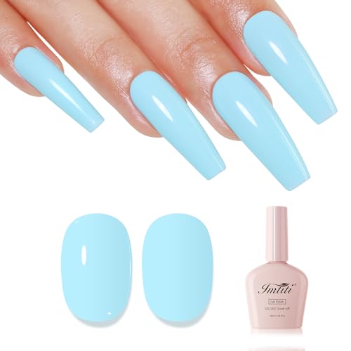 Imtiti Pastell UV Nagellack, Pastell Blau UV Gel Nagellack Soak Off Led Gel Nail Polish Frühling Sommer DIY Nagel Kunst Starter Maniküre Salon Gellack Kit 10ML Imtiti Pastell UV Nagellack, Pastell Blau UV Gel Nagellack Soak Off Led Gel Nail Polish Frühling Sommer DIY Nagel Kunst Starter Maniküre Salon Gellack Kit 10ML von Imtiti