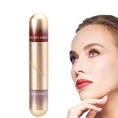 Lipgloss | Flüssiger, langlebiger 2-in-1-Lippenstift - Hydratisierte und voller aussehende Lippen, langanhaltender Sweet Lip GlazeWaterproof Lip Gloss Kit Imtrub von Imtrub