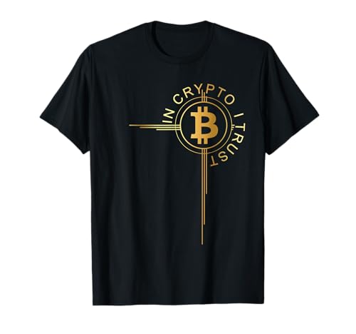 In Crypto I Trust BTC Bitcoin Cryptocurrency Hodl T-Shirt - Herren, Damen, Unisex Kinder - Crypto Enthusiasten - Halbarm - Schwarz - S von In Crypto I Trust BTC Bitcoin Cryptocurrency Hodl