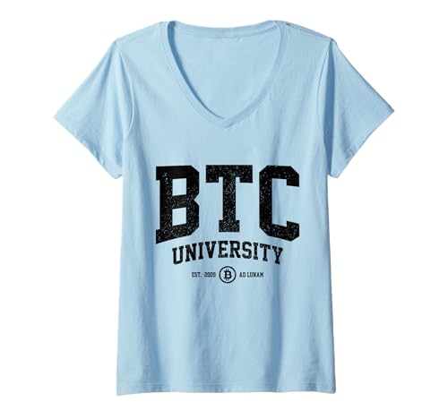 Damen Bitcoin BTC Kryptowährung Investor Trader T-Shirt mit V-Ausschnitt Damen Bitcoin BTC Kryptowährung Investor Trader T-Shirt mit V-Ausschnitt von In Crypto We Trust - Bitcoin Apparel & Gifts