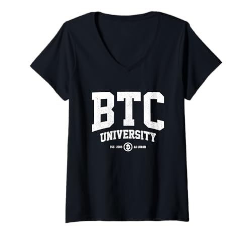 Damen Bitcoin BTC Kryptowährung Investor Trader T-Shirt mit V-Ausschnitt Damen Bitcoin BTC Kryptowährung Investor Trader T-Shirt mit V-Ausschnitt von In Crypto We Trust - Bitcoin Apparel & Gifts